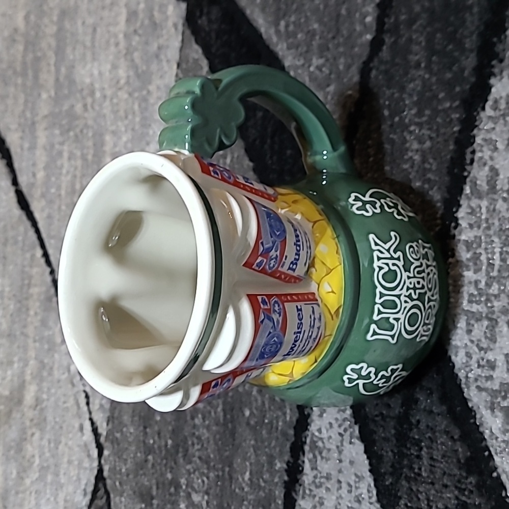 1993 ANHEUSER-BUSCH BUDWEISER 6PK LUCK O' THE IRISH BEER 🍺 STEIN